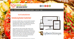 Desktop Screenshot of kosherfoodiebox.com