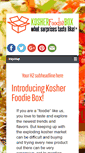 Mobile Screenshot of kosherfoodiebox.com